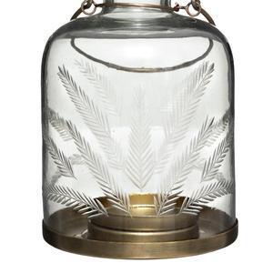 Lanterne Wonder en verre ciselé - Ø 12,5 cm x H 17 cm - Atmosphera