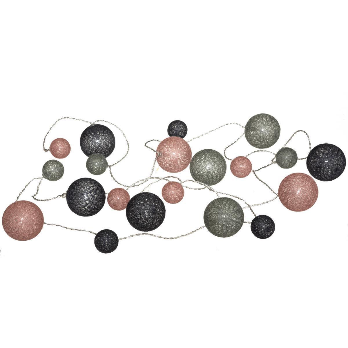 Guilande LED Haci 20 boules - ø 6 x L 210 cm - Multicolore - ATMOSPHERA