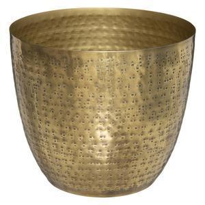 Pot en métal martelé doré Oasis - Ø 18 x H 16 cm - ATMOSPHERA