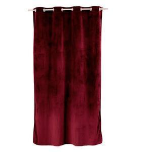 Rideau velours Nounours - L 240 x l 140 cm - Différents modèles - Rouge foncé