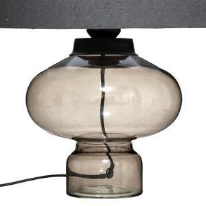 Lampe en verre fumé Maia - H 42 cm -ATMOSPHERA