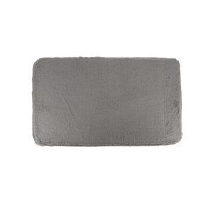 Tapis de bain effet fourrure - 45 x 75 cm - Gris