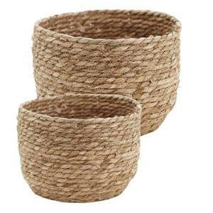 CACHE-POTS PANIER CORDAGE