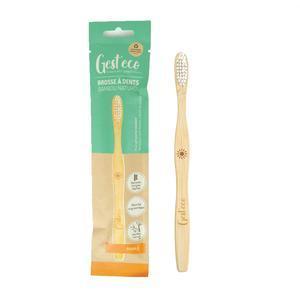 Brosse à dents adulte en bambou souple - GEST'ECO