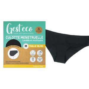 Culotte menstruelle - Taille M (38/40) - Noir - GEST'ECO