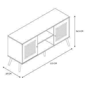 Meuble télévision Bali - 39 x L 43 x H 56.5 cm - HOME DECO FACTORY