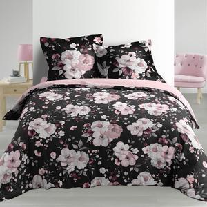 Parure de lit Velvet Flower - 240 x L 220 cm - Noir