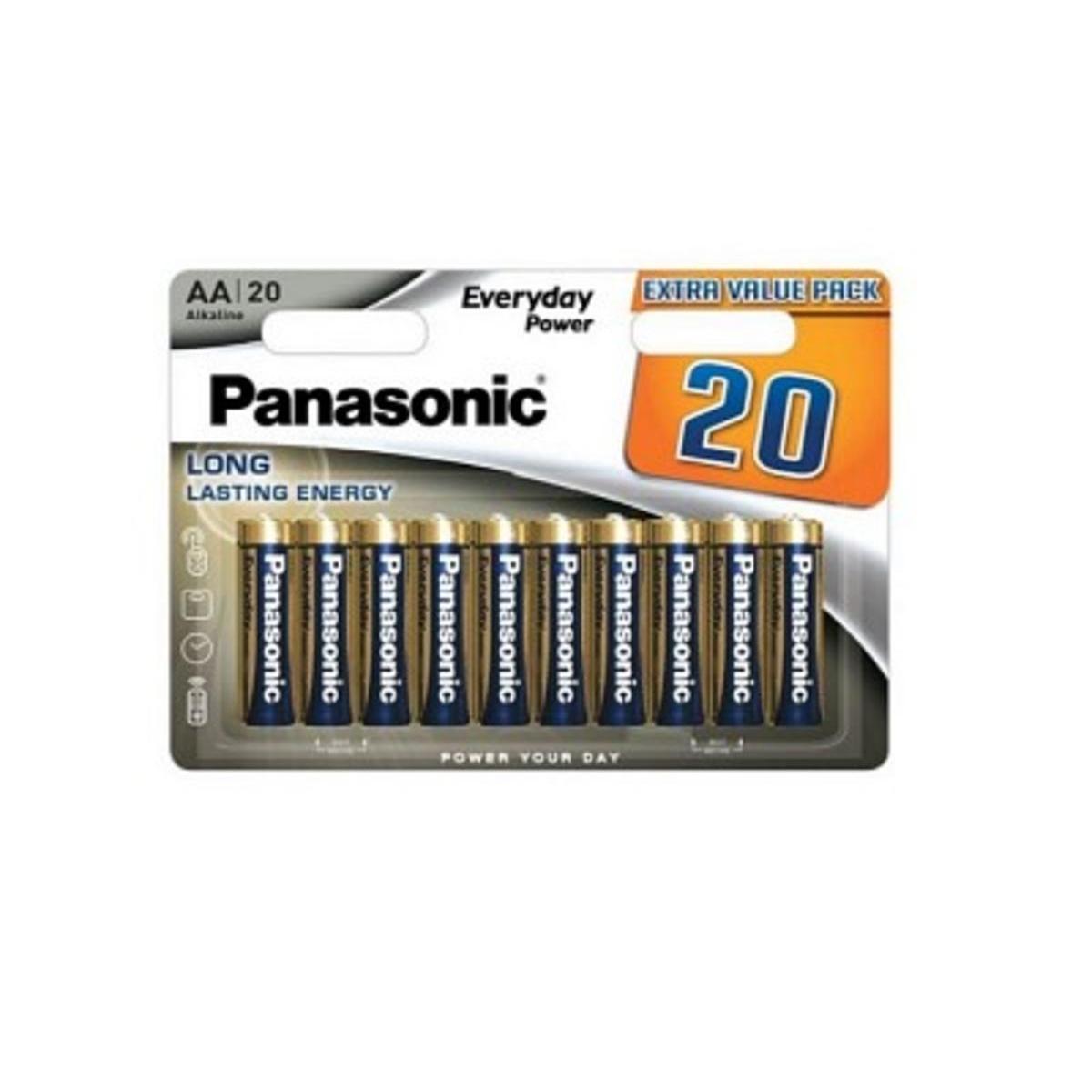 20 piles LR03 Everyday - PANASONIC