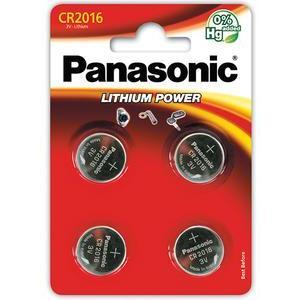 4 piles bouton CR-2016 - PANASONIC