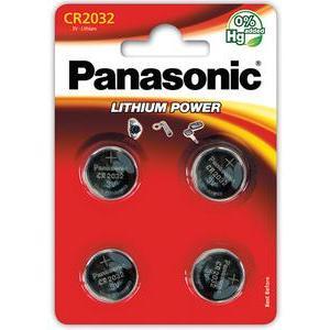 4 piles bouton CR-2032 - PANASONIC