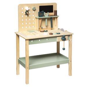 Etabli de bricolage pour enfants - L 55 x P 32,5 x H 75,5 cm - ATMOSPHERA