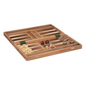 Jeu de backgammon en bois - Marron - ATMOSPHERA