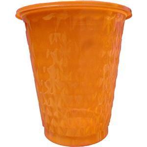 30 gobelets jetables en plastique - 25 cl - Orange