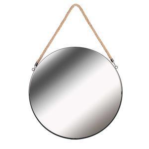 Miroir rond avec anses - ø 50 cm - HOME DECO FACTORY