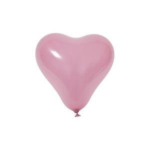 ballon opaque forme coeur diam. 28 cm (x 8) rose