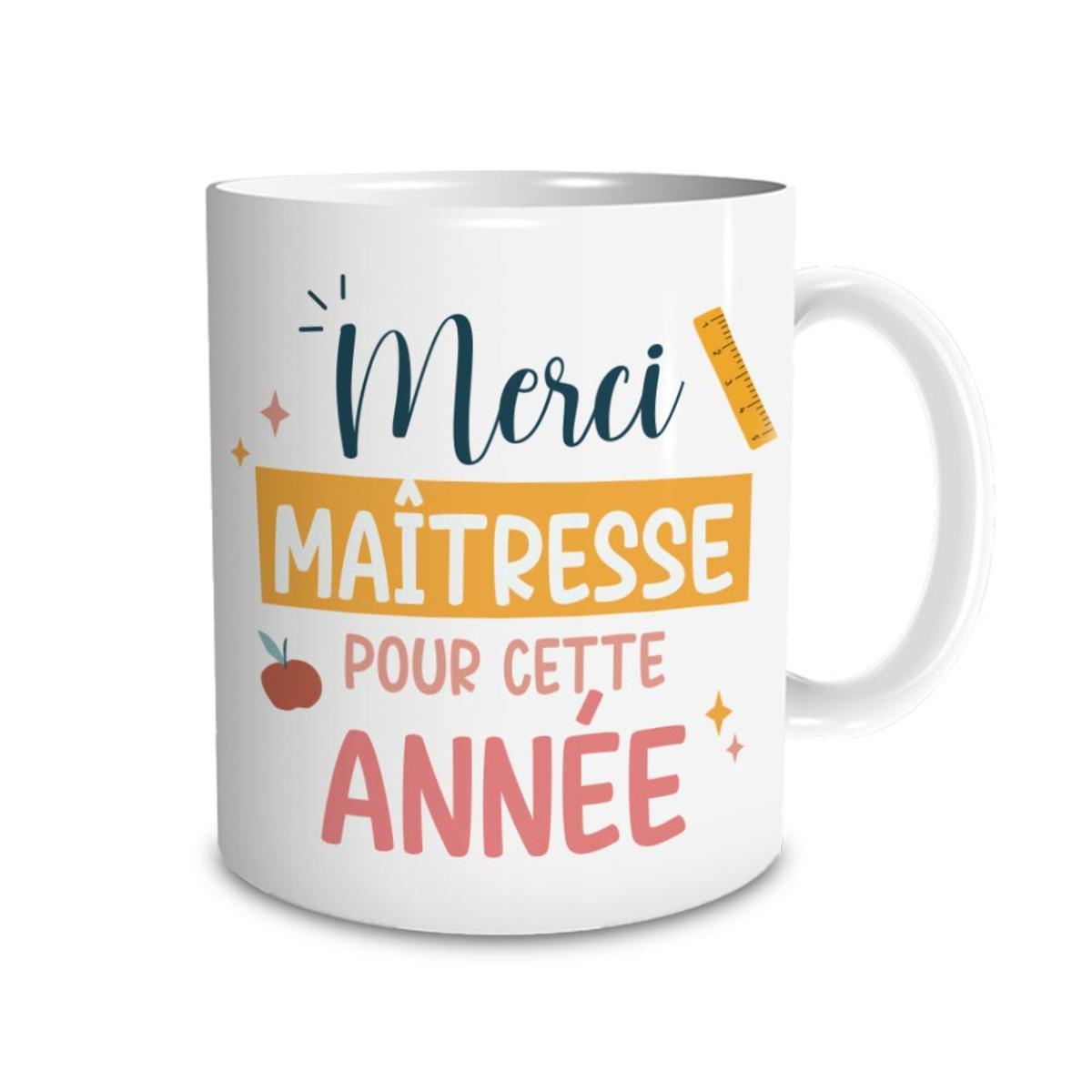 Mug "Merci maîtresse" - 12 x H 9.5 cm