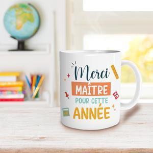 Mug "Merci maître" - 12 x H 9.5 cm