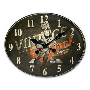 Horloge en métal vintage Hayworth - H 39 cm