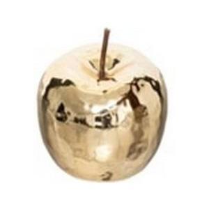 Pomme en céramique - h 21 cm - Or - ATMOSPHERA