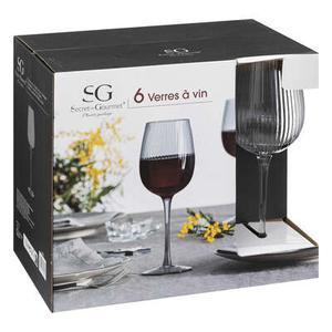 Verre vin x6 midnight 38cl