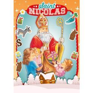 Carte Sainte Catherine et Saint Nicolas - 10 x L 15 cm