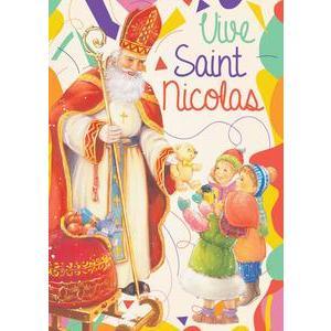 Carte Sainte Catherine et Saint Nicolas - 10 x L 15 cm