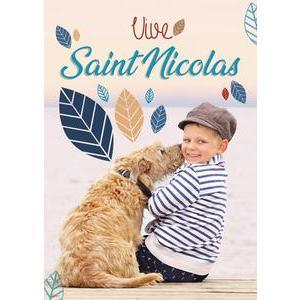 Carte Sainte Catherine et Saint Nicolas - 10 x L 15 cm