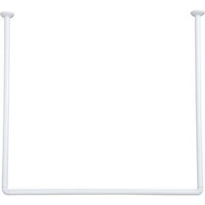 Barre d'angle en U - 80 x L 80 cm - Blanc