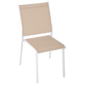 Chaise empilable Essentia - Blanc, lin - HESPERIDE