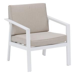 Fauteuil salon pavane blanc