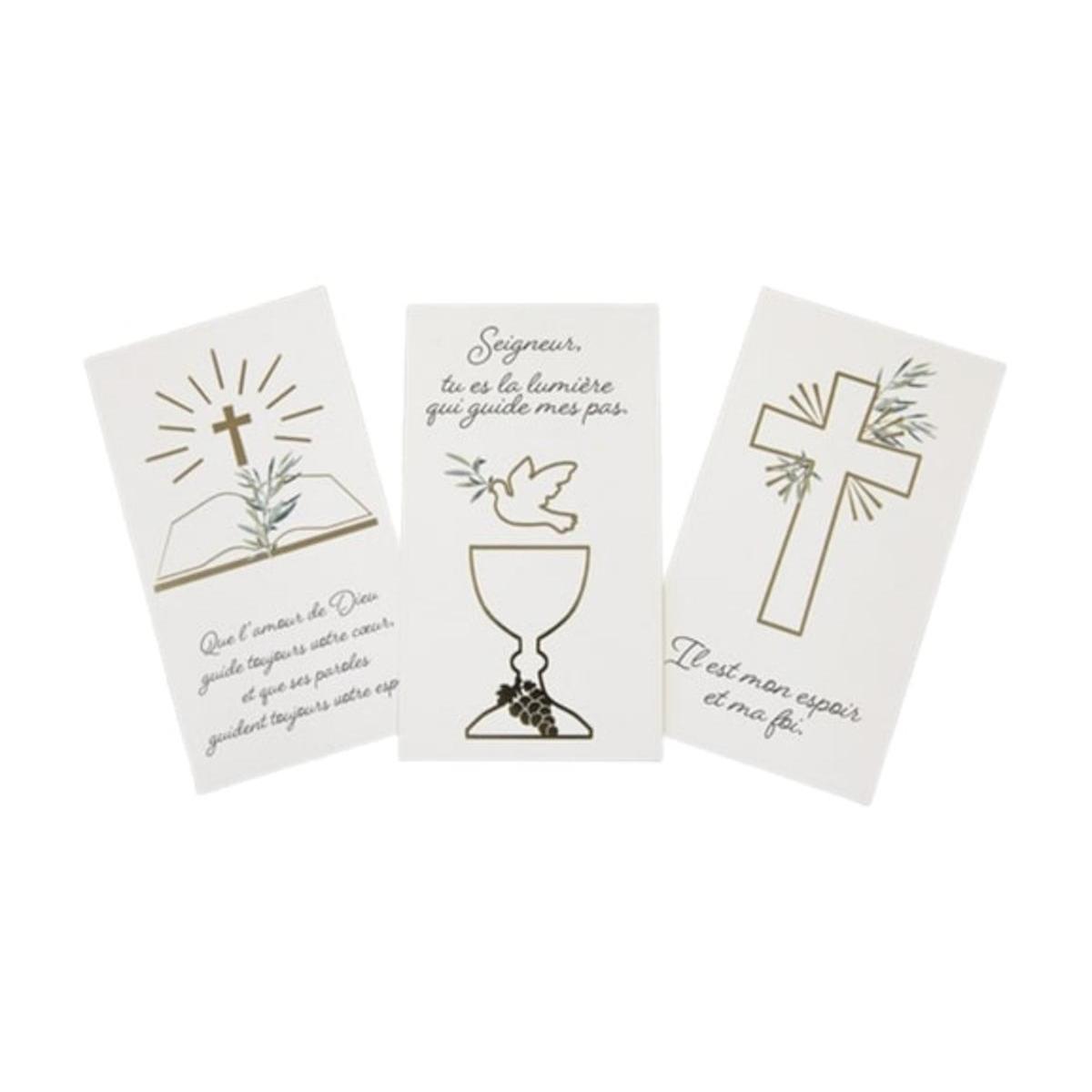 carte remerciem communion x6