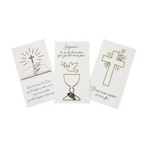 carte remerciem communion x6