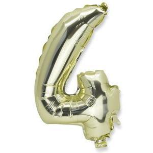 BALLON MYLAR CHIFFRE 4 OR 86CM