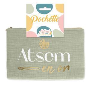 Pochette "ATSEM en or" - Vert