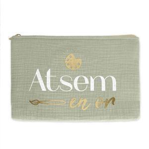 Pochette "ATSEM en or" - Vert