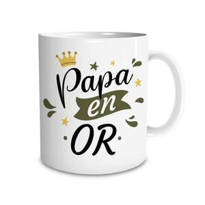 Mug "papa en or" - H 9.5 cm