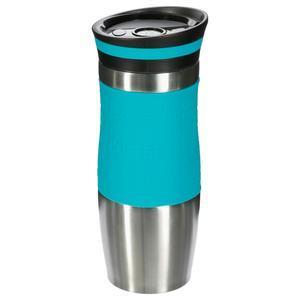 Mug iso inox+sili 0,35l turq