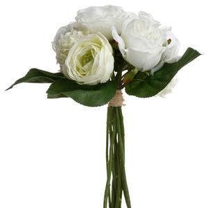 Bouquet fleurs blanches h30