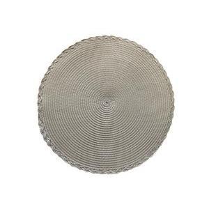 SDT TABLE ROND WOVEN TAUPE