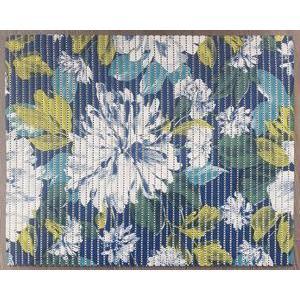 Tapis à fleurs - 65 cm - Bleu