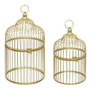 Cage oiseau metal or x2 2 - big