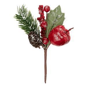 Sdn branche pomme rouge 13cm