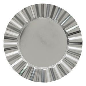 Assiette de présentation Ondule - Ø 33 cm - Argent - SECRETS DE GOURMET