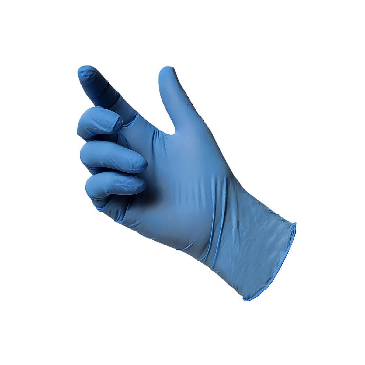 100 gants de ménage jetables  - Taille M - Bleu