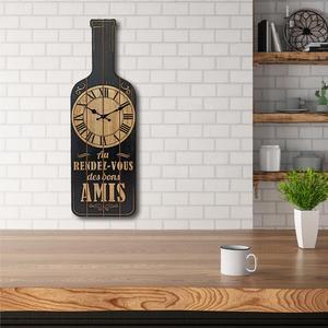 Horloge Bouteille `Bons Amis`