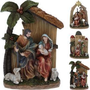 CRECHE NOEL 15X21CM 3ASS