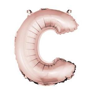 ballon uni metallise "c"  (haut. 36 cm)