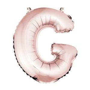 ballon uni metallise "g"  (haut. 36 cm)