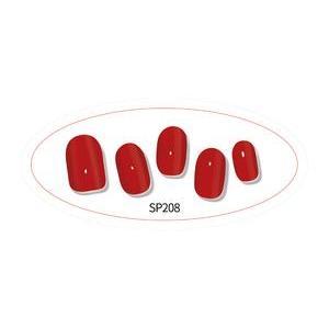 Stickers gel semi-permanent n°208 - Rouge - GLAM'UP