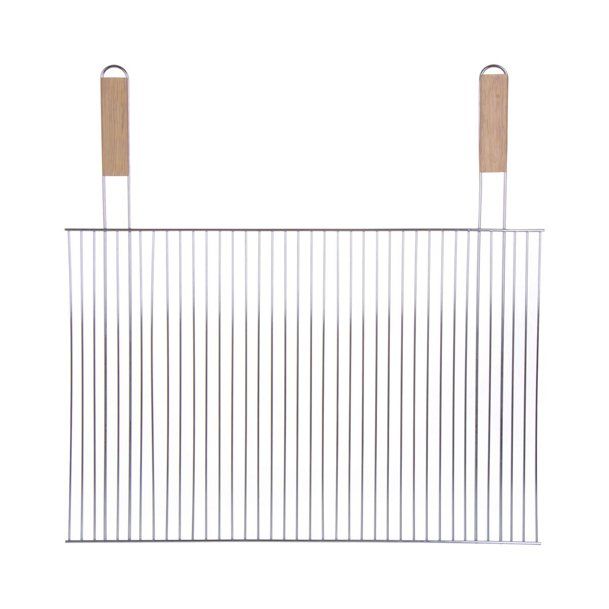 Grille de barbecue - L. 60 x P. 40 x H. 60 cm - Gris - MOOREA